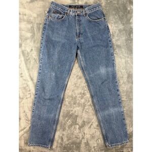 DKNY Jeans Vintage High Rise Straight Leg Medium Wash Denim Blue Y2K Grunge, 12